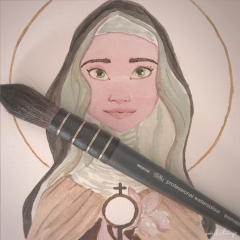 Obraz na zamówienie malowany akwarelami