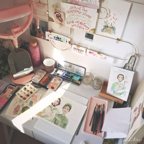 Obraz na zamówienie malowany akwarelami