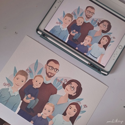 Obraz na zamówienie malowany cyfrowo