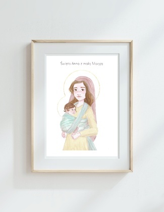 Święta Anna z małą Maryją